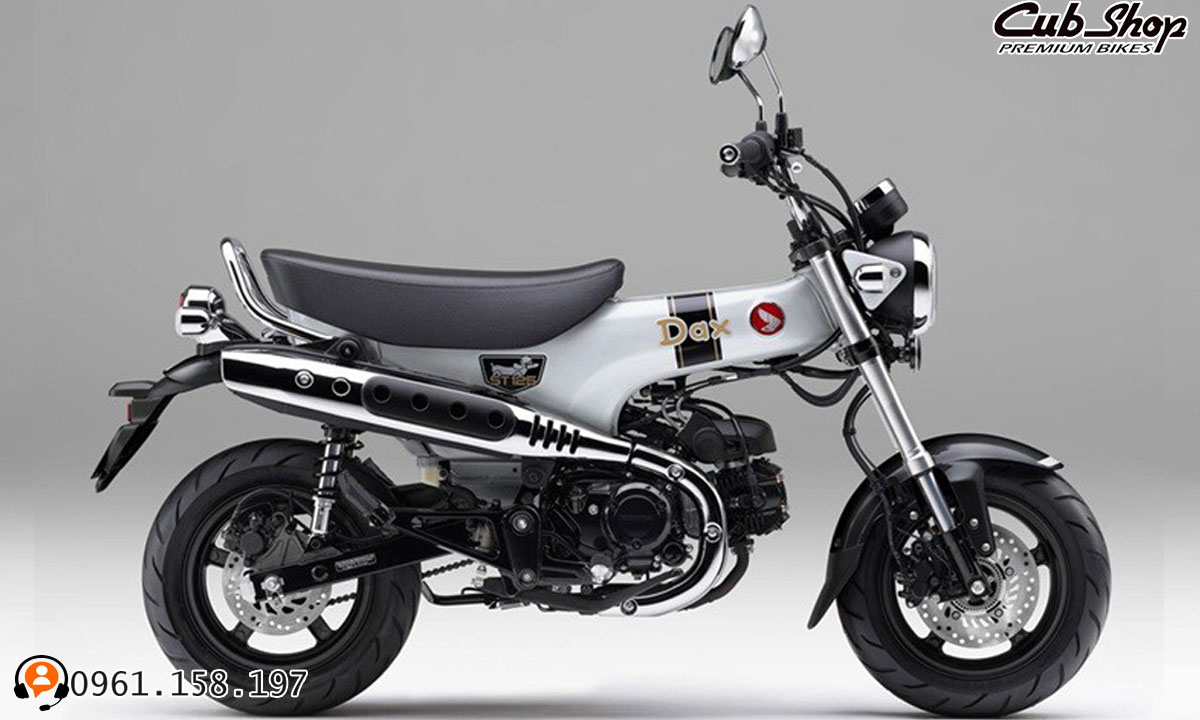Honda Dax 125 2026 Original Màu Trắng: Vẻ Đẹp Tinh Khôi Trên Nền Khung T-Bone Huyền Thoại